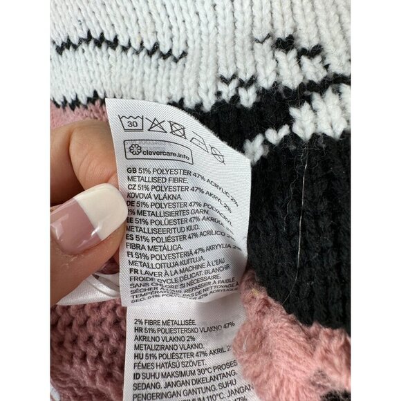 Disney x HM Girls pink Minnie Mouse fringe poncho sz 8-12 - Picture 4 of 6